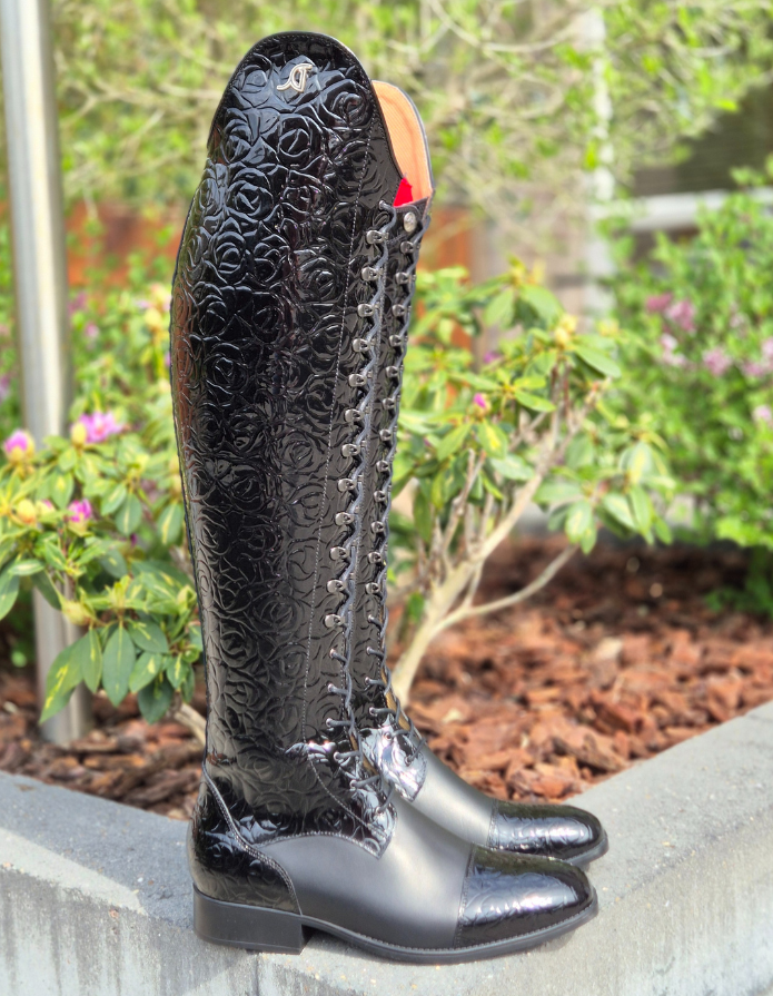 Arena Black Glossy Flower 41 Kuit 39 Hoog 49