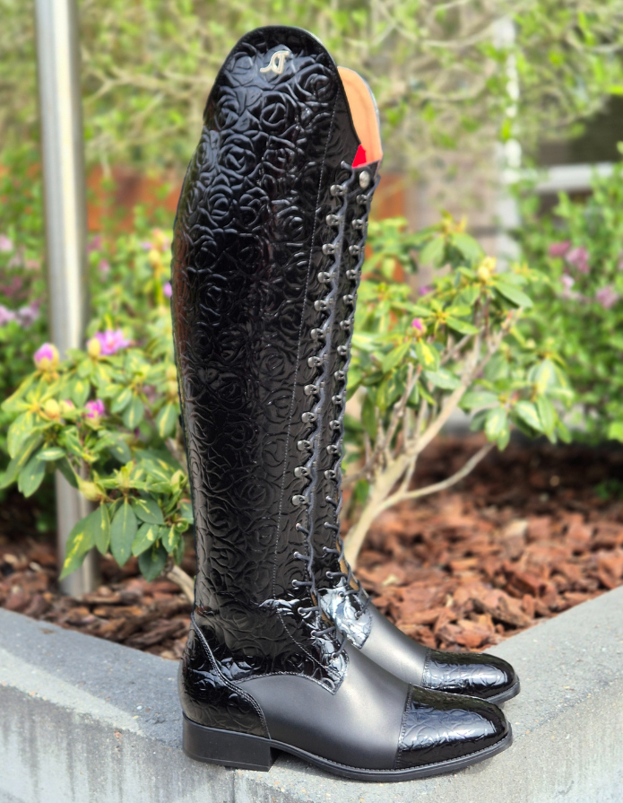 Arena Black Glossy Flower 41 Kuit 39 Hoog 49