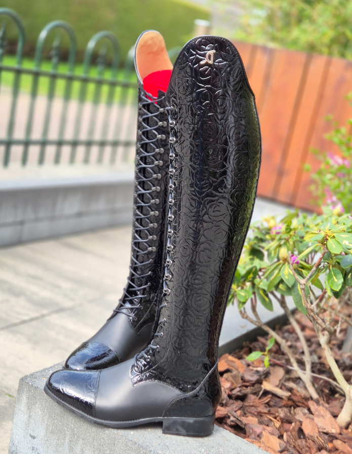 Arena Black Glossy Flower 41 Kuit 39 Hoog 49